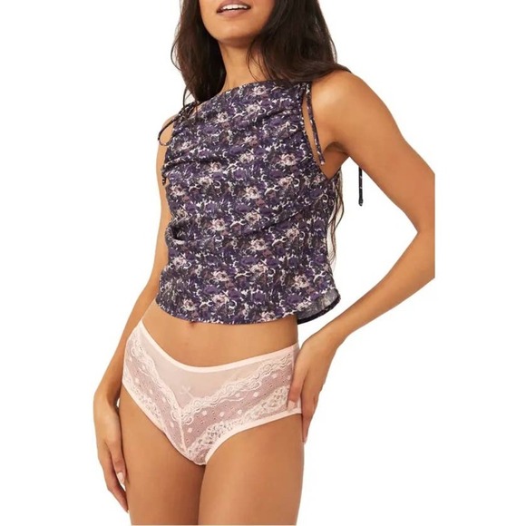 Free People Women's Nights in Printed Camisole in Purple Size XS